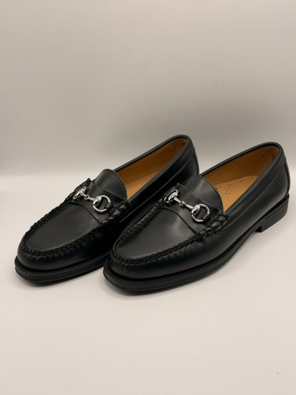 G.H.BASS Men's Lincoln Black Leather Penny Loafers Sz 7.5